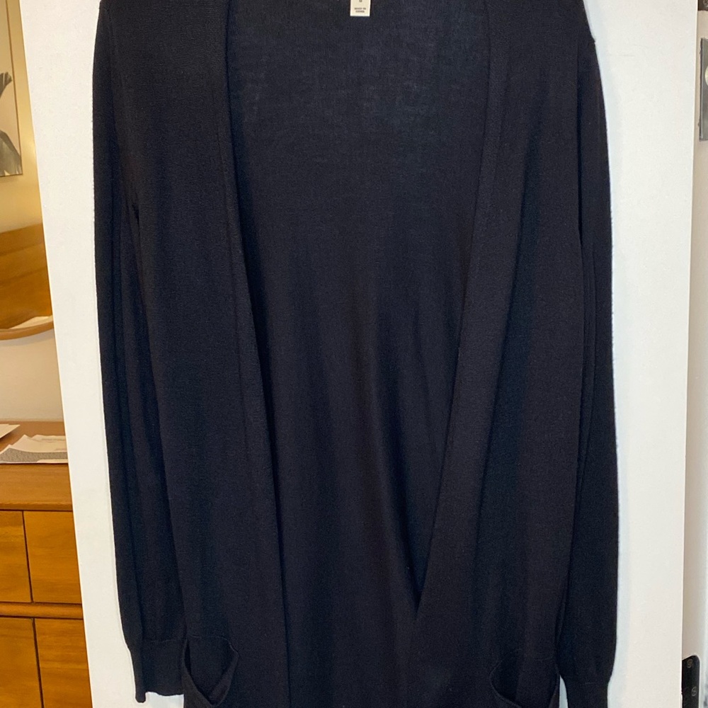 Black cardigan